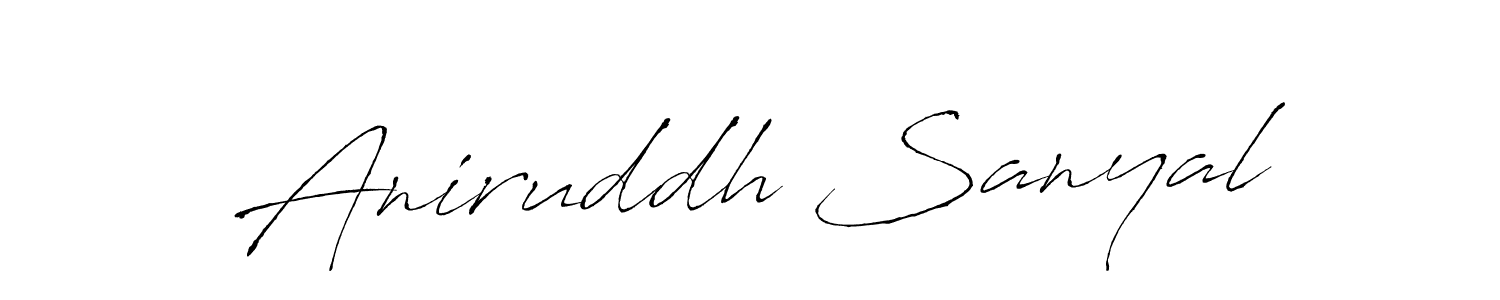 Similarly Antro_Vectra is the best handwritten signature design. Signature creator online .You can use it as an online autograph creator for name Aniruddh Sanyal. Aniruddh Sanyal signature style 6 images and pictures png