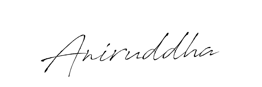 Create a beautiful signature design for name Aniruddha. With this signature (Antro_Vectra) fonts, you can make a handwritten signature for free. Aniruddha signature style 6 images and pictures png