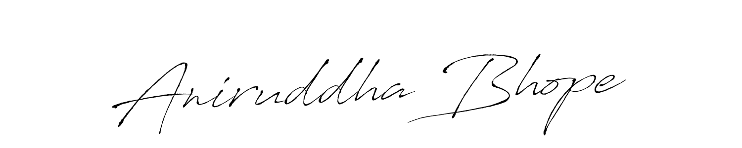 Create a beautiful signature design for name Aniruddha Bhope. With this signature (Antro_Vectra) fonts, you can make a handwritten signature for free. Aniruddha Bhope signature style 6 images and pictures png