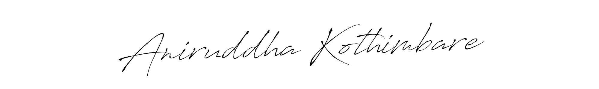 Also we have Aniruddha Kothimbare name is the best signature style. Create professional handwritten signature collection using Antro_Vectra autograph style. Aniruddha Kothimbare signature style 6 images and pictures png