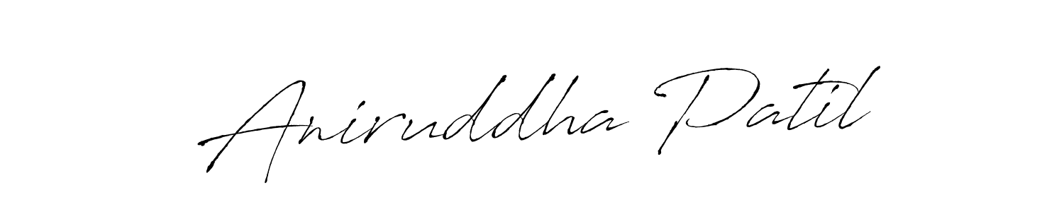 Aniruddha Patil stylish signature style. Best Handwritten Sign (Antro_Vectra) for my name. Handwritten Signature Collection Ideas for my name Aniruddha Patil. Aniruddha Patil signature style 6 images and pictures png