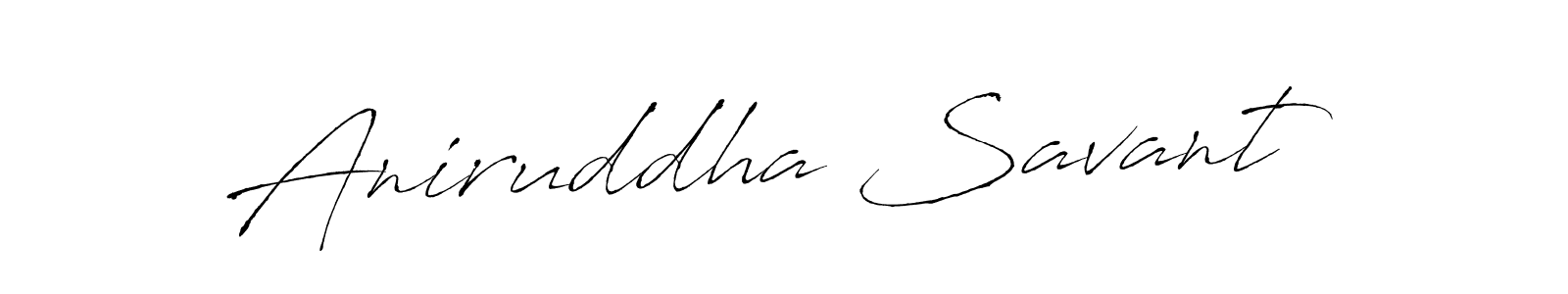 Create a beautiful signature design for name Aniruddha Savant. With this signature (Antro_Vectra) fonts, you can make a handwritten signature for free. Aniruddha Savant signature style 6 images and pictures png