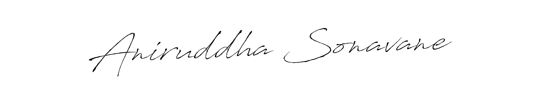 Design your own signature with our free online signature maker. With this signature software, you can create a handwritten (Antro_Vectra) signature for name Aniruddha Sonavane. Aniruddha Sonavane signature style 6 images and pictures png