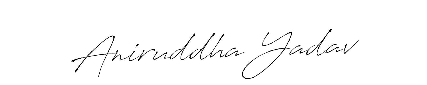 How to make Aniruddha Yadav signature? Antro_Vectra is a professional autograph style. Create handwritten signature for Aniruddha Yadav name. Aniruddha Yadav signature style 6 images and pictures png
