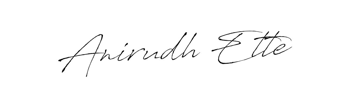 Create a beautiful signature design for name Anirudh Ette. With this signature (Antro_Vectra) fonts, you can make a handwritten signature for free. Anirudh Ette signature style 6 images and pictures png