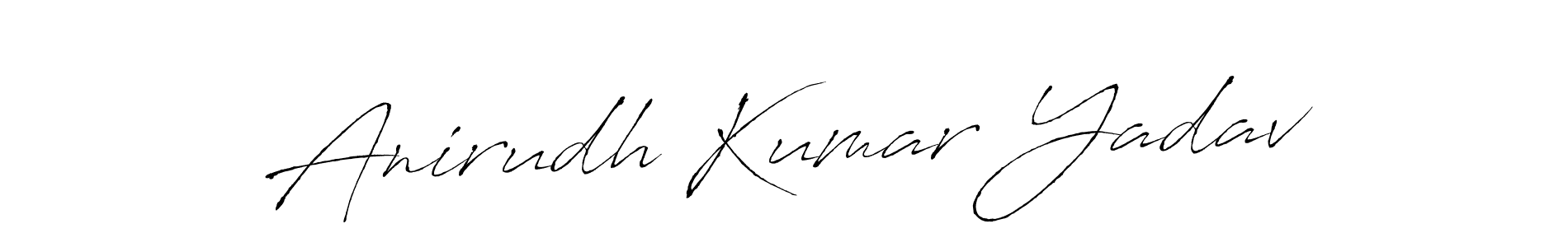Anirudh Kumar Yadav stylish signature style. Best Handwritten Sign (Antro_Vectra) for my name. Handwritten Signature Collection Ideas for my name Anirudh Kumar Yadav. Anirudh Kumar Yadav signature style 6 images and pictures png