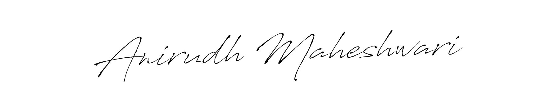 Create a beautiful signature design for name Anirudh Maheshwari. With this signature (Antro_Vectra) fonts, you can make a handwritten signature for free. Anirudh Maheshwari signature style 6 images and pictures png