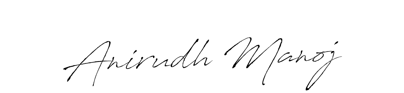 This is the best signature style for the Anirudh Manoj name. Also you like these signature font (Antro_Vectra). Mix name signature. Anirudh Manoj signature style 6 images and pictures png