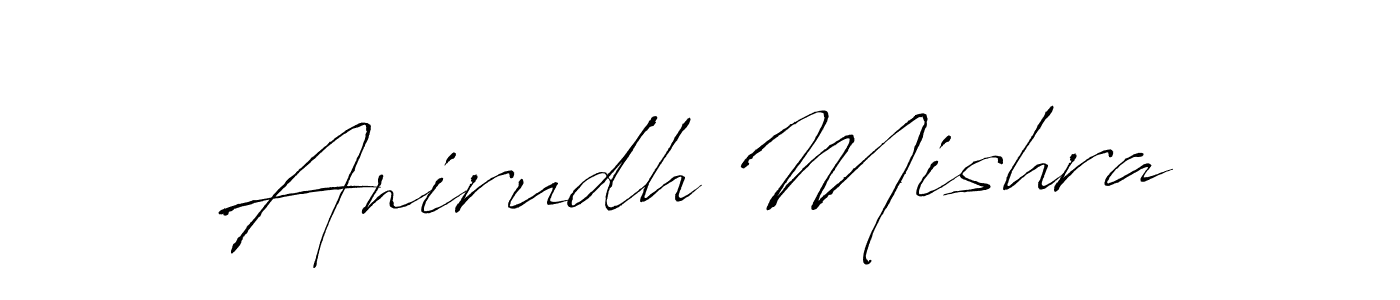 How to make Anirudh Mishra signature? Antro_Vectra is a professional autograph style. Create handwritten signature for Anirudh Mishra name. Anirudh Mishra signature style 6 images and pictures png