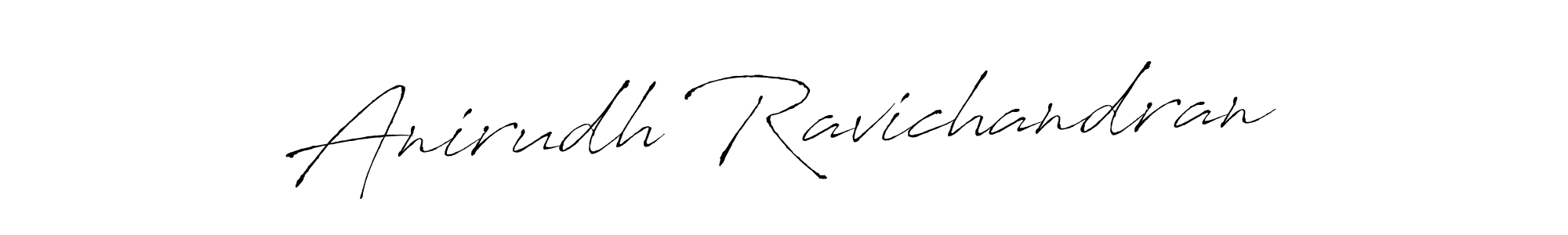 Create a beautiful signature design for name Anirudh Ravichandran. With this signature (Antro_Vectra) fonts, you can make a handwritten signature for free. Anirudh Ravichandran signature style 6 images and pictures png