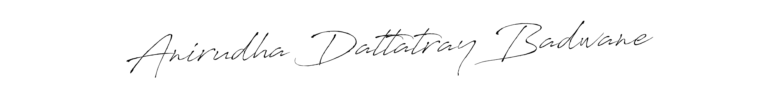 How to make Anirudha Dattatray Badwane signature? Antro_Vectra is a professional autograph style. Create handwritten signature for Anirudha Dattatray Badwane name. Anirudha Dattatray Badwane signature style 6 images and pictures png