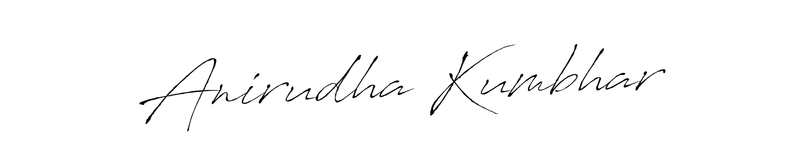 Create a beautiful signature design for name Anirudha Kumbhar. With this signature (Antro_Vectra) fonts, you can make a handwritten signature for free. Anirudha Kumbhar signature style 6 images and pictures png