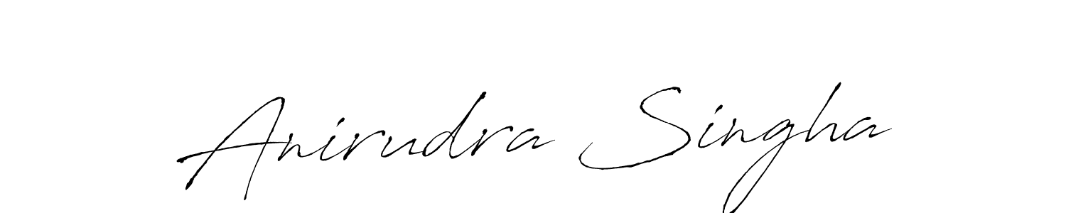Create a beautiful signature design for name Anirudra Singha. With this signature (Antro_Vectra) fonts, you can make a handwritten signature for free. Anirudra Singha signature style 6 images and pictures png