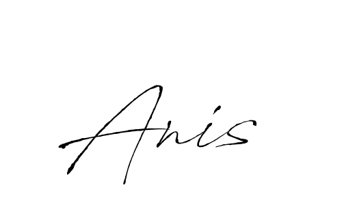 Antro_Vectra is a professional signature style that is perfect for those who want to add a touch of class to their signature. It is also a great choice for those who want to make their signature more unique. Get Anis  name to fancy signature for free. Anis  signature style 6 images and pictures png