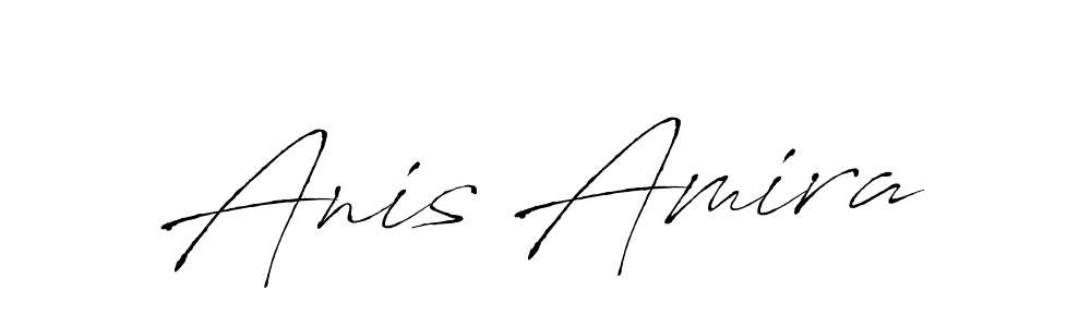 You should practise on your own different ways (Antro_Vectra) to write your name (Anis Amira) in signature. don't let someone else do it for you. Anis Amira signature style 6 images and pictures png