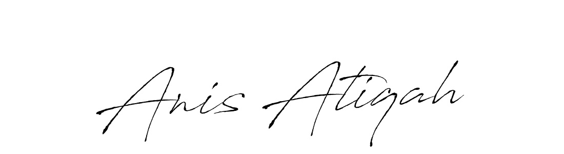 Also we have Anis Atiqah name is the best signature style. Create professional handwritten signature collection using Antro_Vectra autograph style. Anis Atiqah signature style 6 images and pictures png