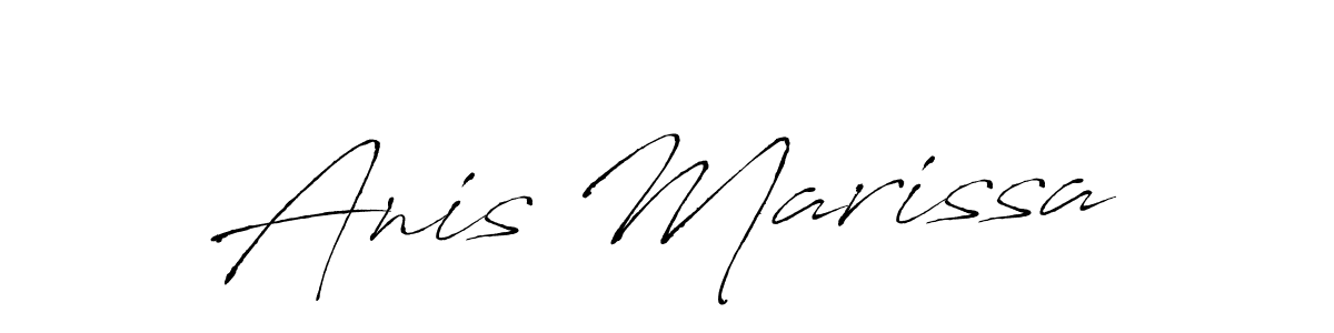 Anis Marissa stylish signature style. Best Handwritten Sign (Antro_Vectra) for my name. Handwritten Signature Collection Ideas for my name Anis Marissa. Anis Marissa signature style 6 images and pictures png