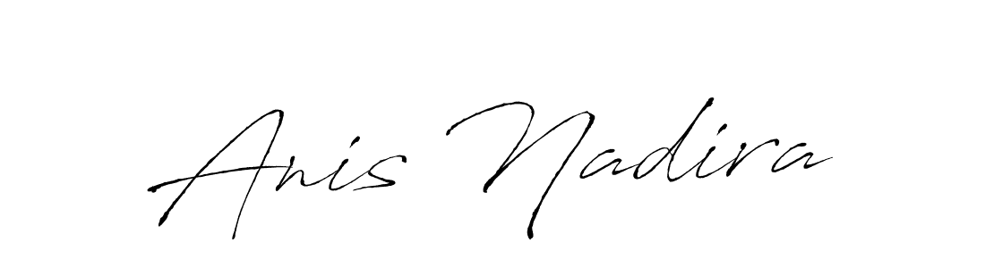 Anis Nadira stylish signature style. Best Handwritten Sign (Antro_Vectra) for my name. Handwritten Signature Collection Ideas for my name Anis Nadira. Anis Nadira signature style 6 images and pictures png