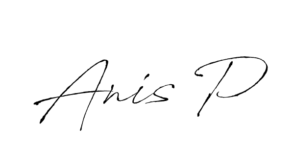 Use a signature maker to create a handwritten signature online. With this signature software, you can design (Antro_Vectra) your own signature for name Anis P. Anis P signature style 6 images and pictures png