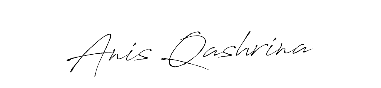 Design your own signature with our free online signature maker. With this signature software, you can create a handwritten (Antro_Vectra) signature for name Anis Qashrina. Anis Qashrina signature style 6 images and pictures png