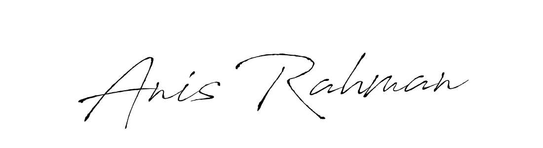 Design your own signature with our free online signature maker. With this signature software, you can create a handwritten (Antro_Vectra) signature for name Anis Rahman. Anis Rahman signature style 6 images and pictures png