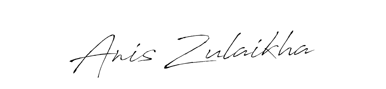 Make a short Anis Zulaikha signature style. Manage your documents anywhere anytime using Antro_Vectra. Create and add eSignatures, submit forms, share and send files easily. Anis Zulaikha signature style 6 images and pictures png