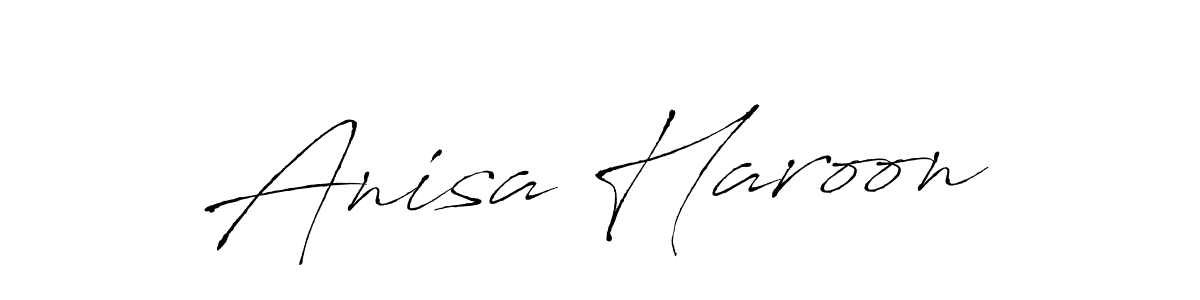 Create a beautiful signature design for name Anisa Haroon. With this signature (Antro_Vectra) fonts, you can make a handwritten signature for free. Anisa Haroon signature style 6 images and pictures png
