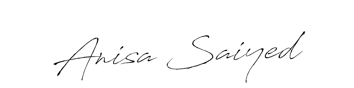 Antro_Vectra is a professional signature style that is perfect for those who want to add a touch of class to their signature. It is also a great choice for those who want to make their signature more unique. Get Anisa Saiyed name to fancy signature for free. Anisa Saiyed signature style 6 images and pictures png