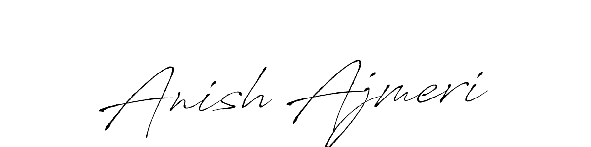 Anish Ajmeri stylish signature style. Best Handwritten Sign (Antro_Vectra) for my name. Handwritten Signature Collection Ideas for my name Anish Ajmeri. Anish Ajmeri signature style 6 images and pictures png