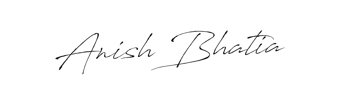 Antro_Vectra is a professional signature style that is perfect for those who want to add a touch of class to their signature. It is also a great choice for those who want to make their signature more unique. Get Anish Bhatia name to fancy signature for free. Anish Bhatia signature style 6 images and pictures png