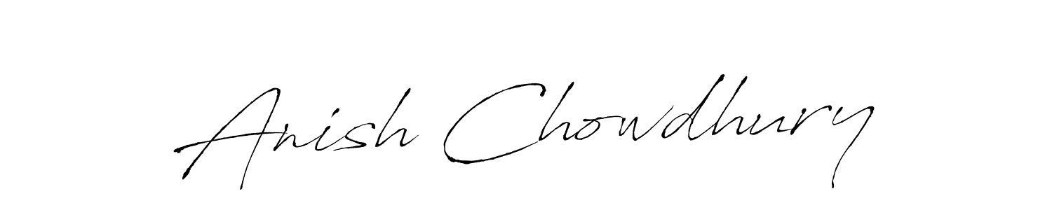 Anish Chowdhury stylish signature style. Best Handwritten Sign (Antro_Vectra) for my name. Handwritten Signature Collection Ideas for my name Anish Chowdhury. Anish Chowdhury signature style 6 images and pictures png