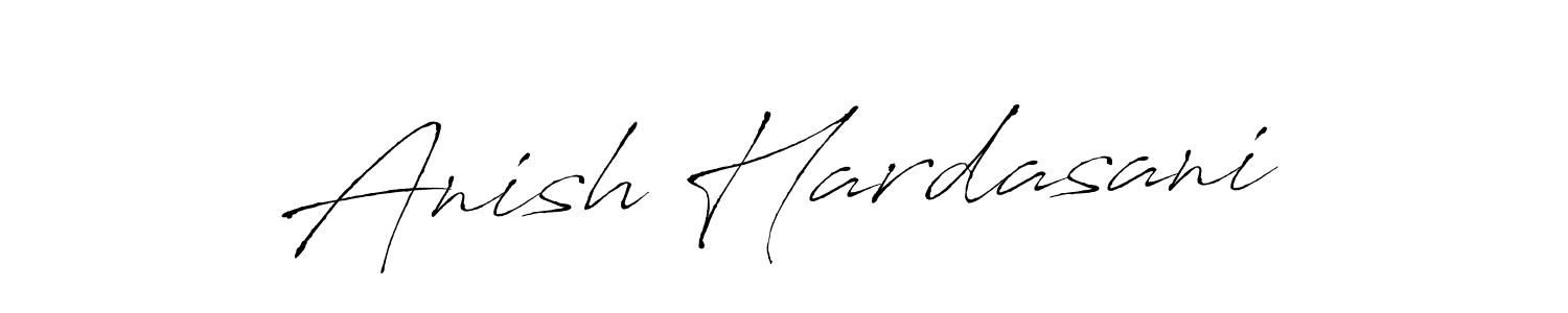 Make a beautiful signature design for name Anish Hardasani. With this signature (Antro_Vectra) style, you can create a handwritten signature for free. Anish Hardasani signature style 6 images and pictures png