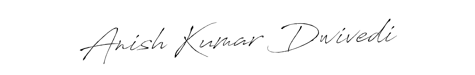 How to make Anish Kumar Dwivedi name signature. Use Antro_Vectra style for creating short signs online. This is the latest handwritten sign. Anish Kumar Dwivedi signature style 6 images and pictures png