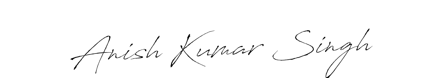 Make a beautiful signature design for name Anish Kumar Singh. With this signature (Antro_Vectra) style, you can create a handwritten signature for free. Anish Kumar Singh signature style 6 images and pictures png