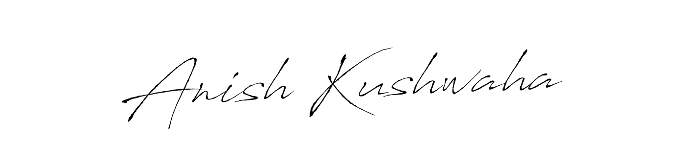 How to make Anish Kushwaha name signature. Use Antro_Vectra style for creating short signs online. This is the latest handwritten sign. Anish Kushwaha signature style 6 images and pictures png