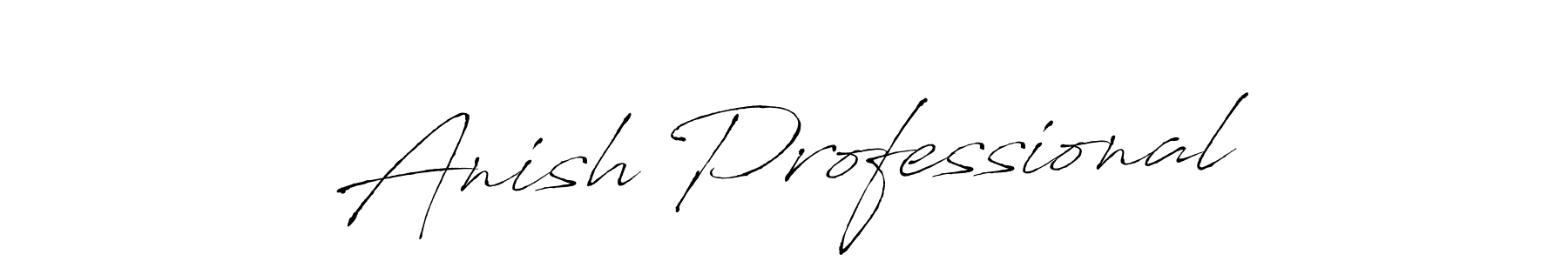 Make a beautiful signature design for name Anish Professional. With this signature (Antro_Vectra) style, you can create a handwritten signature for free. Anish Professional signature style 6 images and pictures png