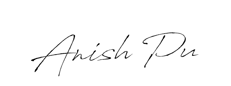 Design your own signature with our free online signature maker. With this signature software, you can create a handwritten (Antro_Vectra) signature for name Anish Pu. Anish Pu signature style 6 images and pictures png