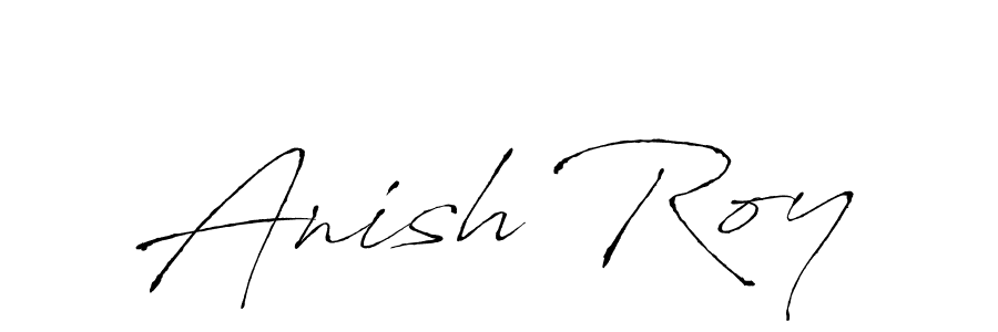 Make a beautiful signature design for name Anish Roy. With this signature (Antro_Vectra) style, you can create a handwritten signature for free. Anish Roy signature style 6 images and pictures png