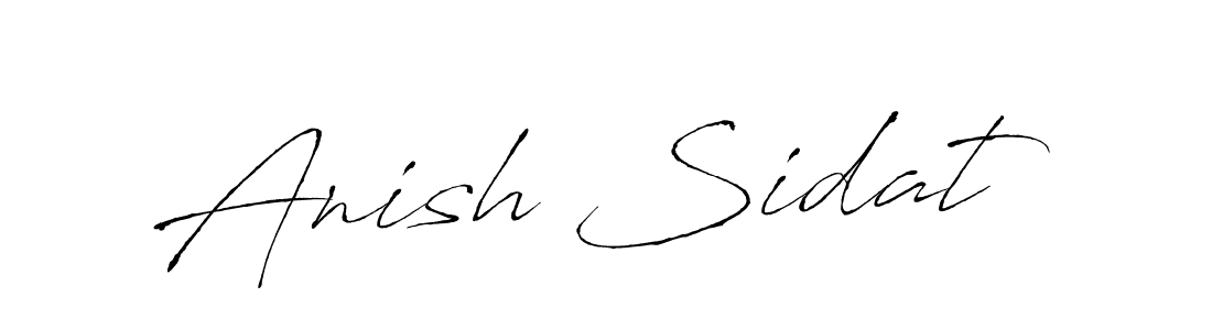 Also we have Anish Sidat name is the best signature style. Create professional handwritten signature collection using Antro_Vectra autograph style. Anish Sidat signature style 6 images and pictures png
