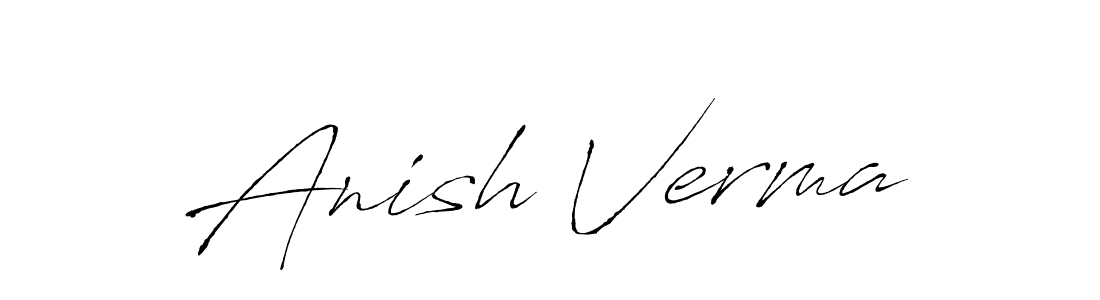 The best way (Antro_Vectra) to make a short signature is to pick only two or three words in your name. The name Anish Verma include a total of six letters. For converting this name. Anish Verma signature style 6 images and pictures png