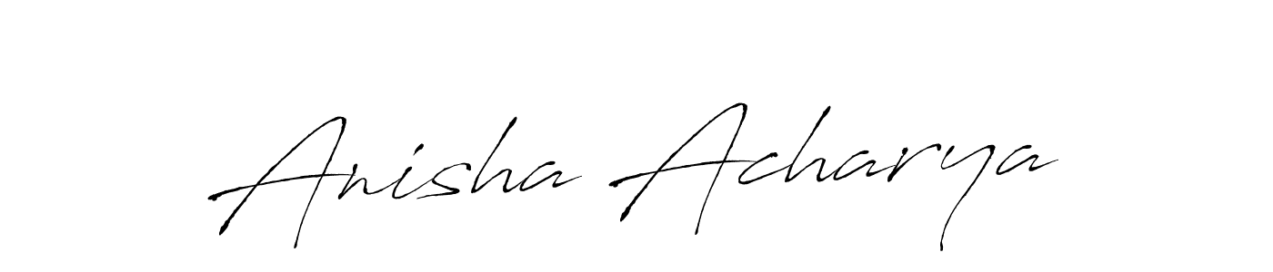 if you are searching for the best signature style for your name Anisha Acharya. so please give up your signature search. here we have designed multiple signature styles  using Antro_Vectra. Anisha Acharya signature style 6 images and pictures png