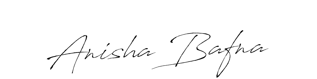 Anisha Bafna stylish signature style. Best Handwritten Sign (Antro_Vectra) for my name. Handwritten Signature Collection Ideas for my name Anisha Bafna. Anisha Bafna signature style 6 images and pictures png