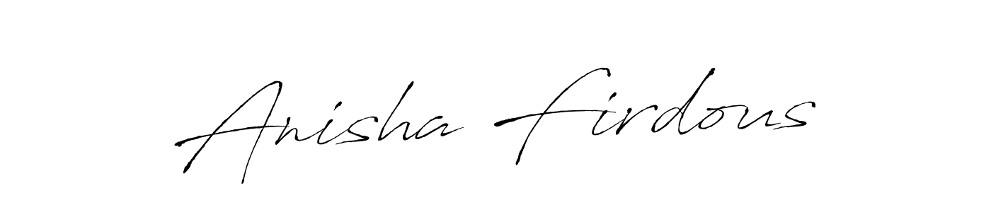 Make a short Anisha Firdous signature style. Manage your documents anywhere anytime using Antro_Vectra. Create and add eSignatures, submit forms, share and send files easily. Anisha Firdous signature style 6 images and pictures png
