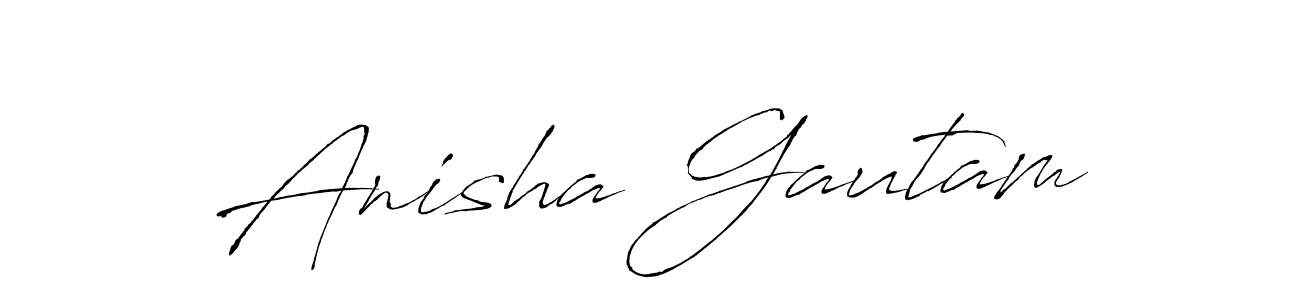 Make a beautiful signature design for name Anisha Gautam. Use this online signature maker to create a handwritten signature for free. Anisha Gautam signature style 6 images and pictures png