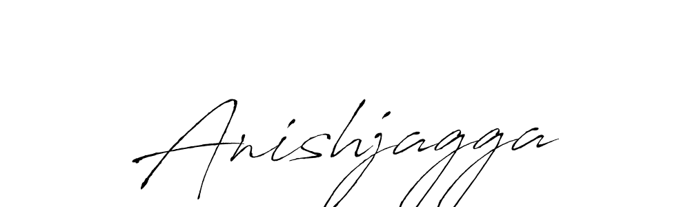 How to make Anishjagga name signature. Use Antro_Vectra style for creating short signs online. This is the latest handwritten sign. Anishjagga signature style 6 images and pictures png
