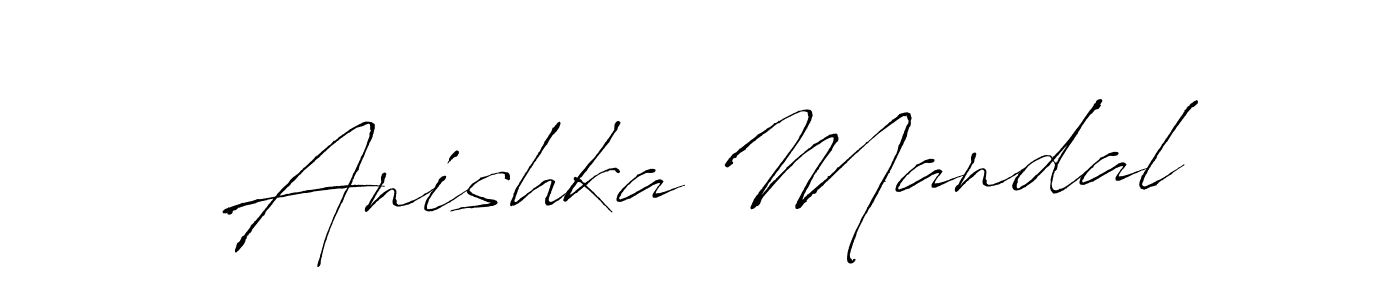 Antro_Vectra is a professional signature style that is perfect for those who want to add a touch of class to their signature. It is also a great choice for those who want to make their signature more unique. Get Anishka Mandal name to fancy signature for free. Anishka Mandal signature style 6 images and pictures png