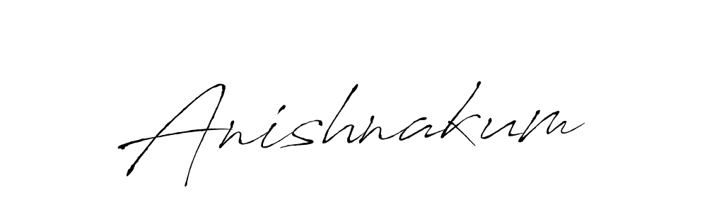 Make a beautiful signature design for name Anishnakum. With this signature (Antro_Vectra) style, you can create a handwritten signature for free. Anishnakum signature style 6 images and pictures png