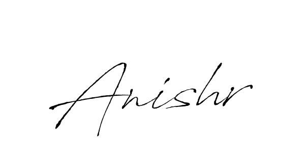 Make a beautiful signature design for name Anishr. With this signature (Antro_Vectra) style, you can create a handwritten signature for free. Anishr signature style 6 images and pictures png