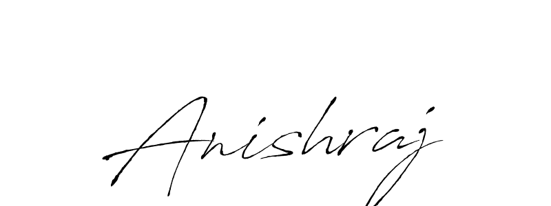 How to make Anishraj name signature. Use Antro_Vectra style for creating short signs online. This is the latest handwritten sign. Anishraj signature style 6 images and pictures png