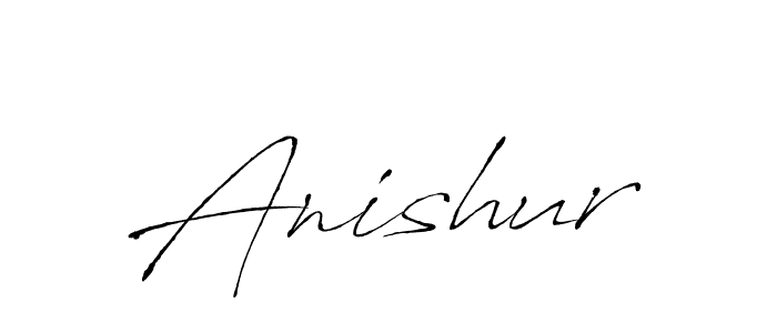 The best way (Antro_Vectra) to make a short signature is to pick only two or three words in your name. The name Anishur include a total of six letters. For converting this name. Anishur signature style 6 images and pictures png